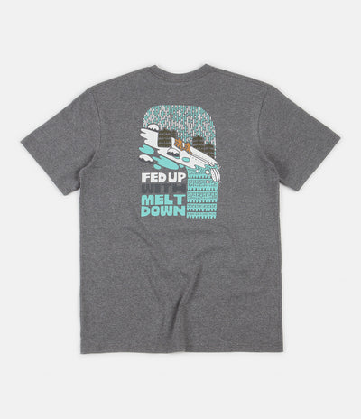 Patagonia Fed Up With Melt Down Responsibili-Tee T-Shirt - Gravel Heather