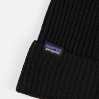 Patagonia Fisherman's Rolled Beanie - Black thumbnail