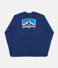 Patagonia Fitz Roy Horizons Responsibili-Tee Long Sleeve T-Shirt - Superior Blue