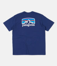 Patagonia Fitz Roy Horizons Responsibili-Tee T-Shirt - Superior Blue