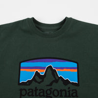 Patagonia Fitz Roy Horizons Uprisal Crewneck Sweatshirt - Alder Green thumbnail