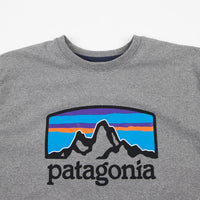 Patagonia Fitz Roy Horizons Uprisal Crewneck Sweatshirt - Gravel Heather thumbnail
