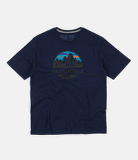 Patagonia Fitz Roy Scope Organic T-Shirt - Classic Navy
