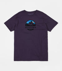Patagonia Fitz Roy Scope Organic T Shirt Piton Purple Flatspot