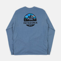 Patagonia Fitz Roy Scope Responsibili-Tee Long Sleeve T-Shirt - Pigeon Blue thumbnail