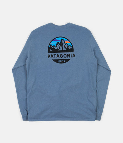 Patagonia Fitz Roy Scope Responsibili-Tee Long Sleeve T-Shirt - Pigeon Blue