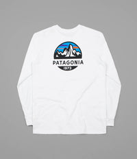 Patagonia Fitz Roy Scope Responsibili-Tee Long Sleeve T-Shirt - White