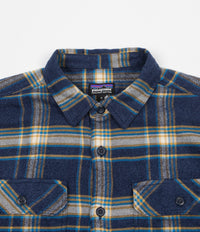 Patagonia Fjord Flannel Shirt Activist Navy Blue Flatspot