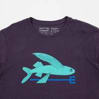 Patagonia Flying Fish Organic T-Shirt - Piton Purple thumbnail