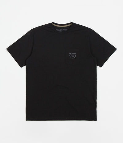 Patagonia Forge Mark Crest Pocket Responsibili-Tee T-Shirt - Ink Black