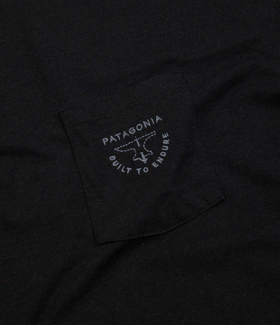Patagonia Forge Mark Crest Pocket Responsibili-Tee T-Shirt - Ink Black