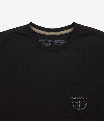 Patagonia Forge Mark Crest Pocket Responsibili-Tee T-Shirt - Ink Black