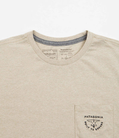 Patagonia Forge Mark Crest Pocket Responsibili-Tee T-Shirt - Oar Tan