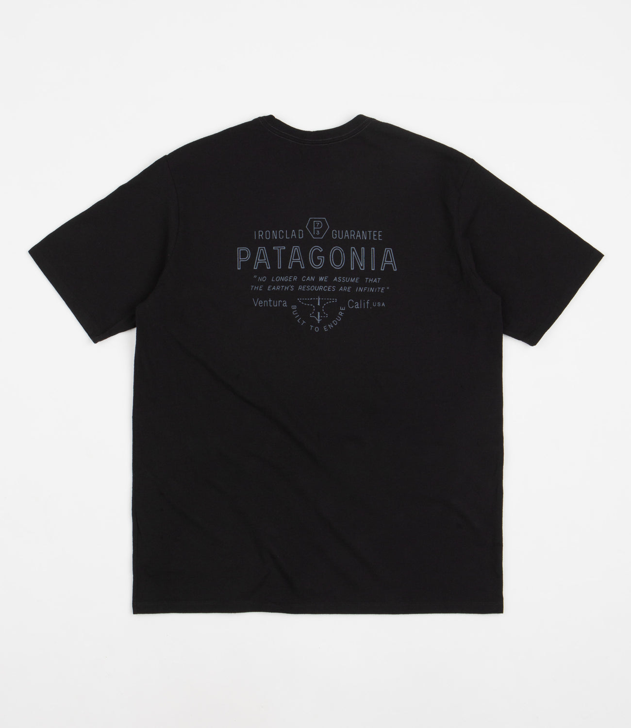 【patagonia】Men's Forge Mark Responsibili-Tee Patagonia Forge Mark Responsibili-Tee T-Shirt - Black | Flatspot