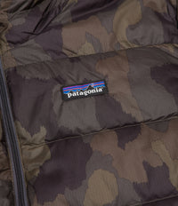Patagonia hi loft clearance down hoody camo
