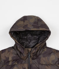 Patagonia hi loft down hoody camo discount