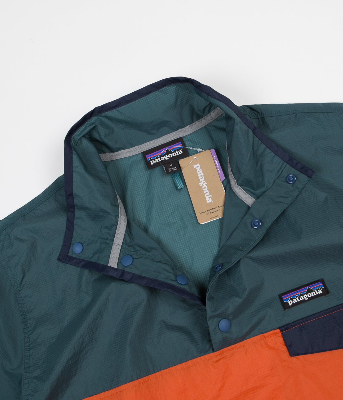 Patagonia Houdini Snap T Pullover Sunset Orange Flatspot