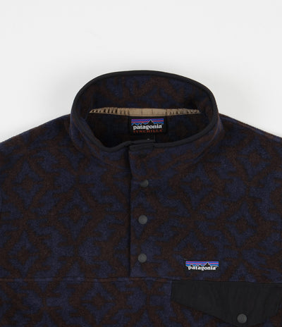 Patagonia Lightweight Synchilla Snap-T Fleece - Field Geo Small / New Navy