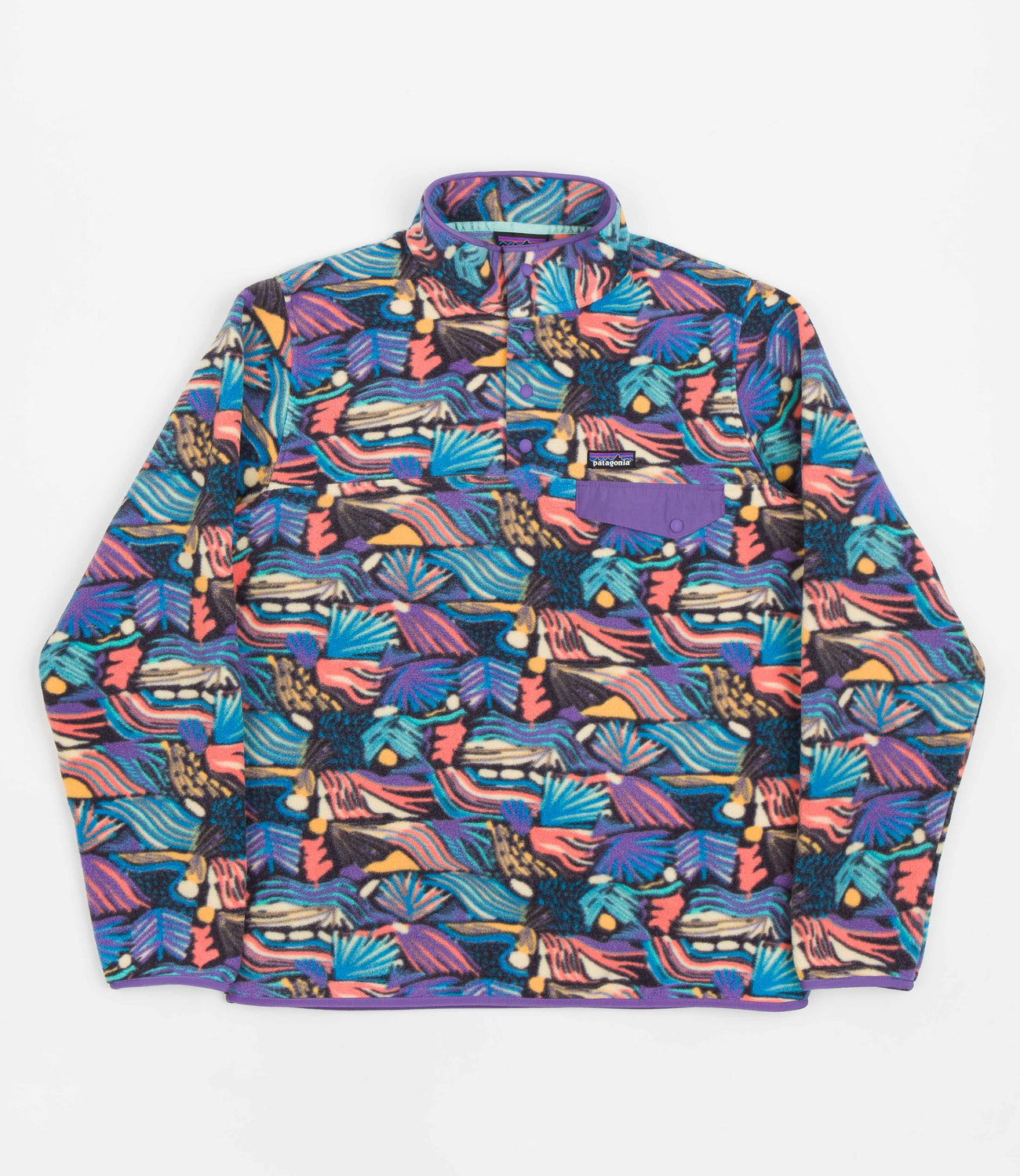 Patagonia printed fleece discount