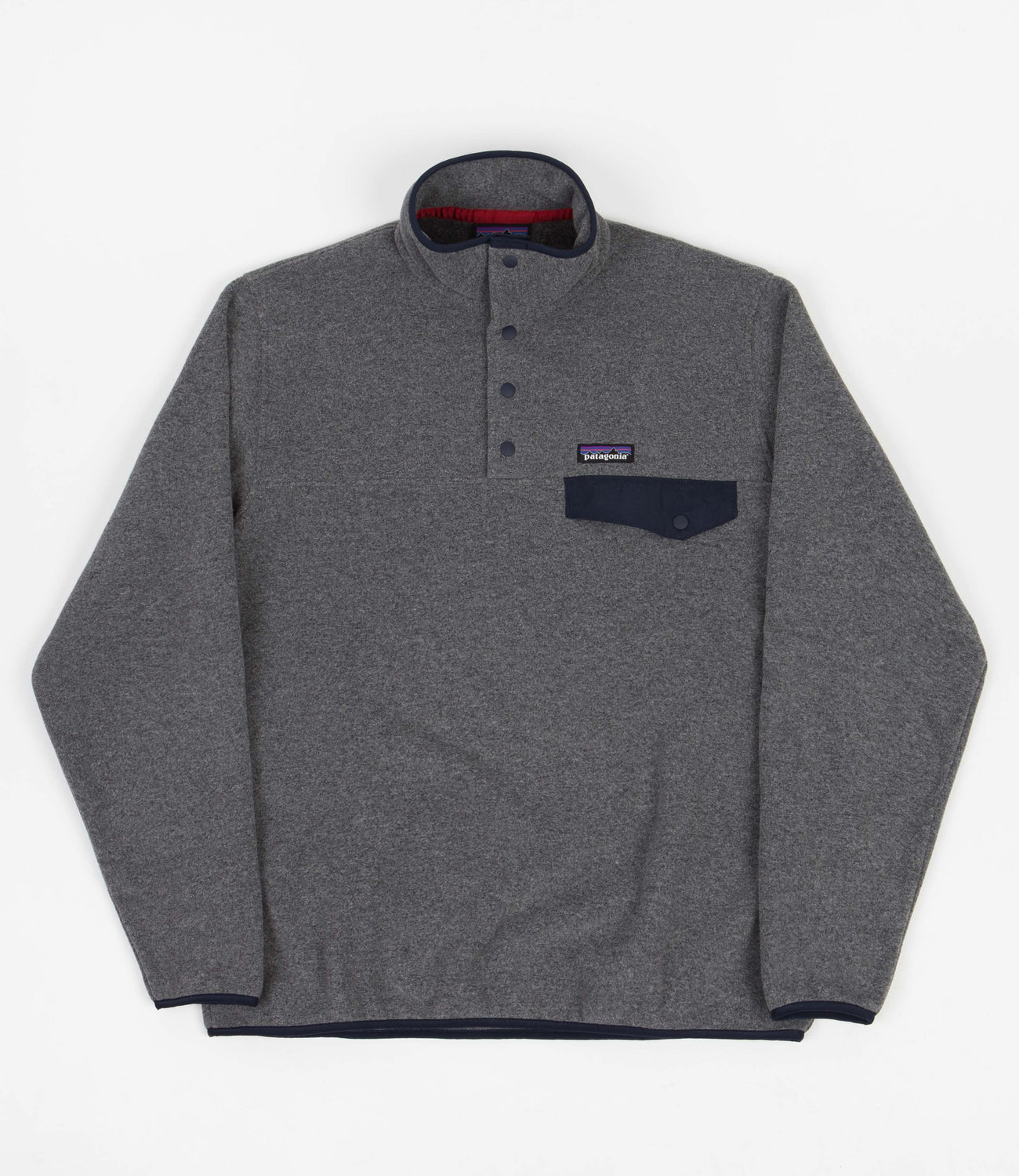 Patagonia Lightweight Synchilla Snap T Fleece Nickel Navy Blue Flatspot