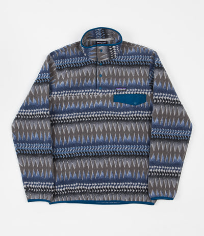 Patagonia Lightweight Synchilla Snap-T Fleece - Laughing Waters / Smoulder Blue