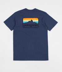 Patagonia Line Logo Badge Responsibili-Tee T-Shirt - Dolomite Blue