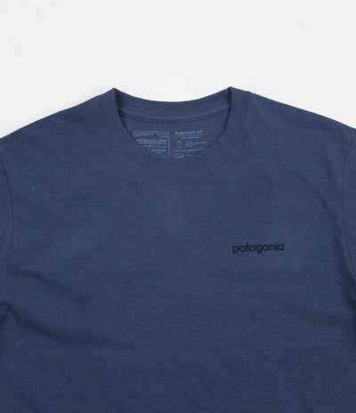 Patagonia Line Logo Badge Responsibili-Tee T-Shirt - Dolomite Blue