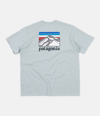 Patagonia Line Logo Ridge Pocket Responsibili-Tee T-Shirt - Big Sky Blue