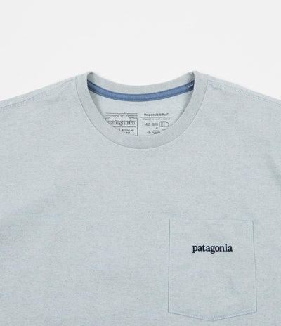 Patagonia Line Logo Ridge Pocket Responsibili-Tee T-Shirt - Big Sky Blue