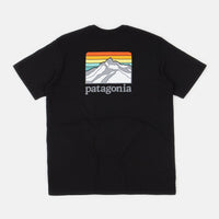 Patagonia Line Logo Ridge Pocket Responsibili-Tee T-Shirt - Black thumbnail