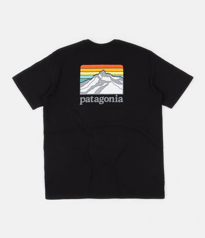 Patagonia Line Logo Ridge Pocket Responsibili-Tee T-Shirt - Black