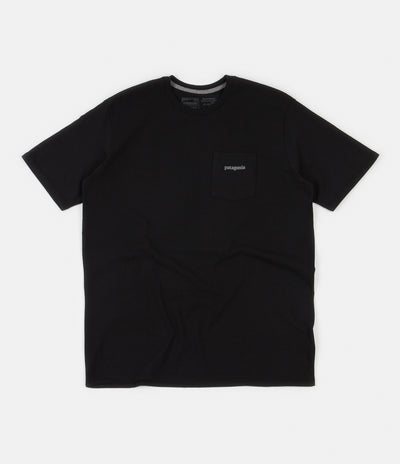 Patagonia Line Logo Ridge Pocket Responsibili-Tee T-Shirt - Black