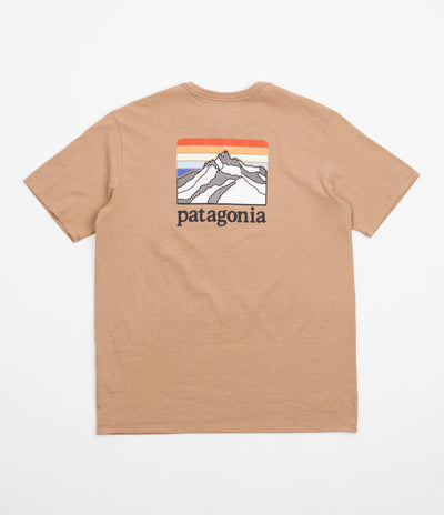 Patagonia Line Logo Ridge Pocket Responsibili-Tee T-Shirt - Dark Camel