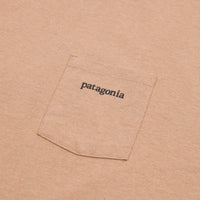 Patagonia Line Logo Ridge Pocket Responsibili-Tee T-Shirt - Dark Camel thumbnail