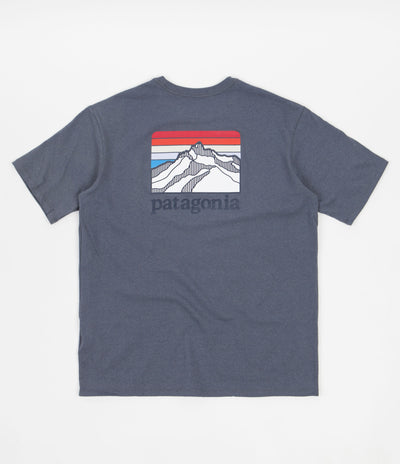 Patagonia Line Logo Ridge Pocket Responsibili-Tee T-Shirt - Plume Grey
