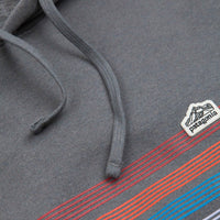 Patagonia Line Logo Ridge Stripe Uprisal Hoodie - Plume Grey thumbnail