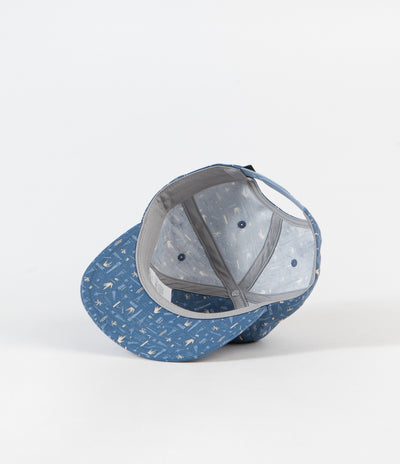 Patagonia Live Simply Guitar Funfarer Cap - Swamp Stamp Multi: Pigeon Blue