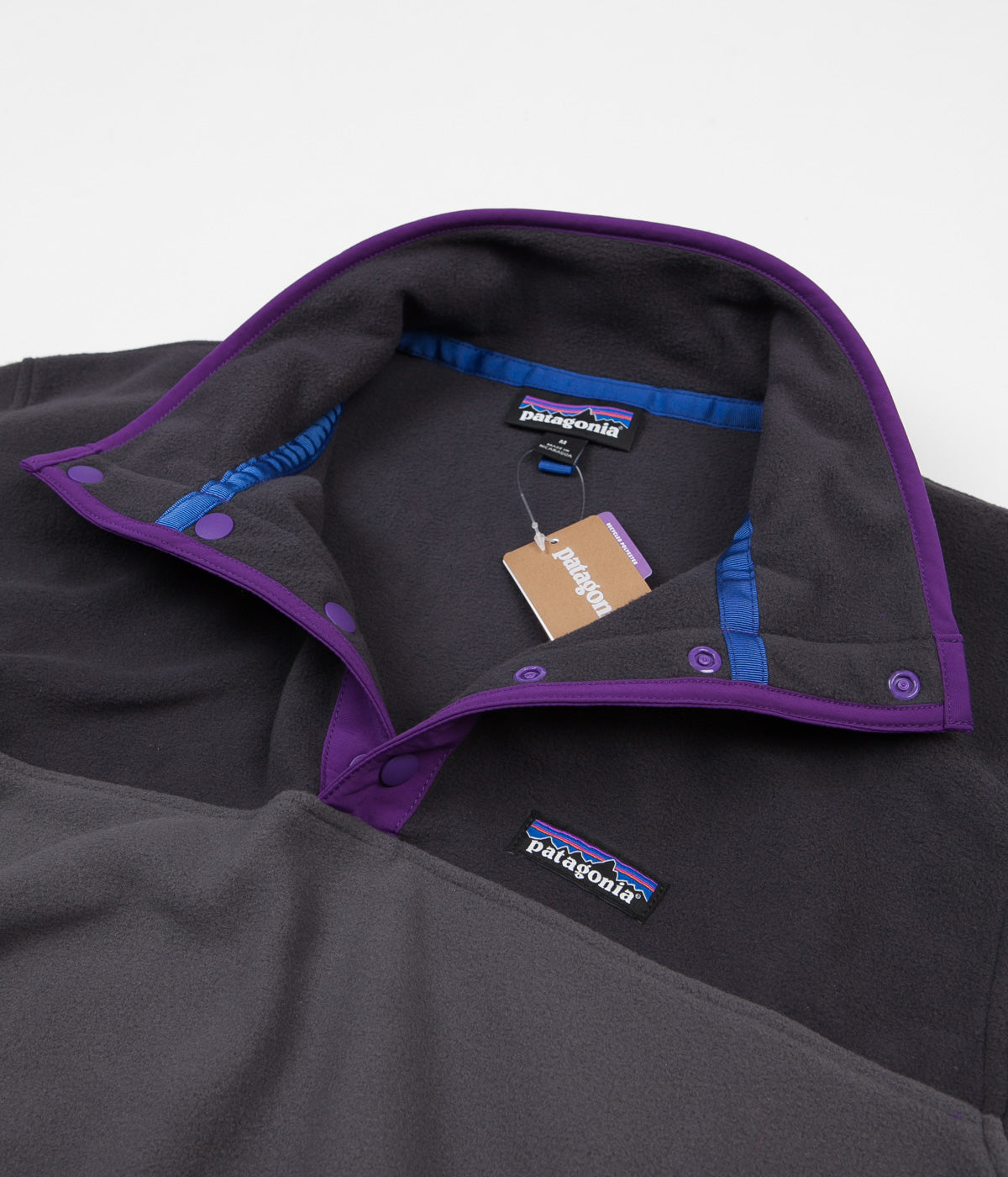 Patagonia Micro D Snap T Pullover Fleece Forge Grey Flatspot