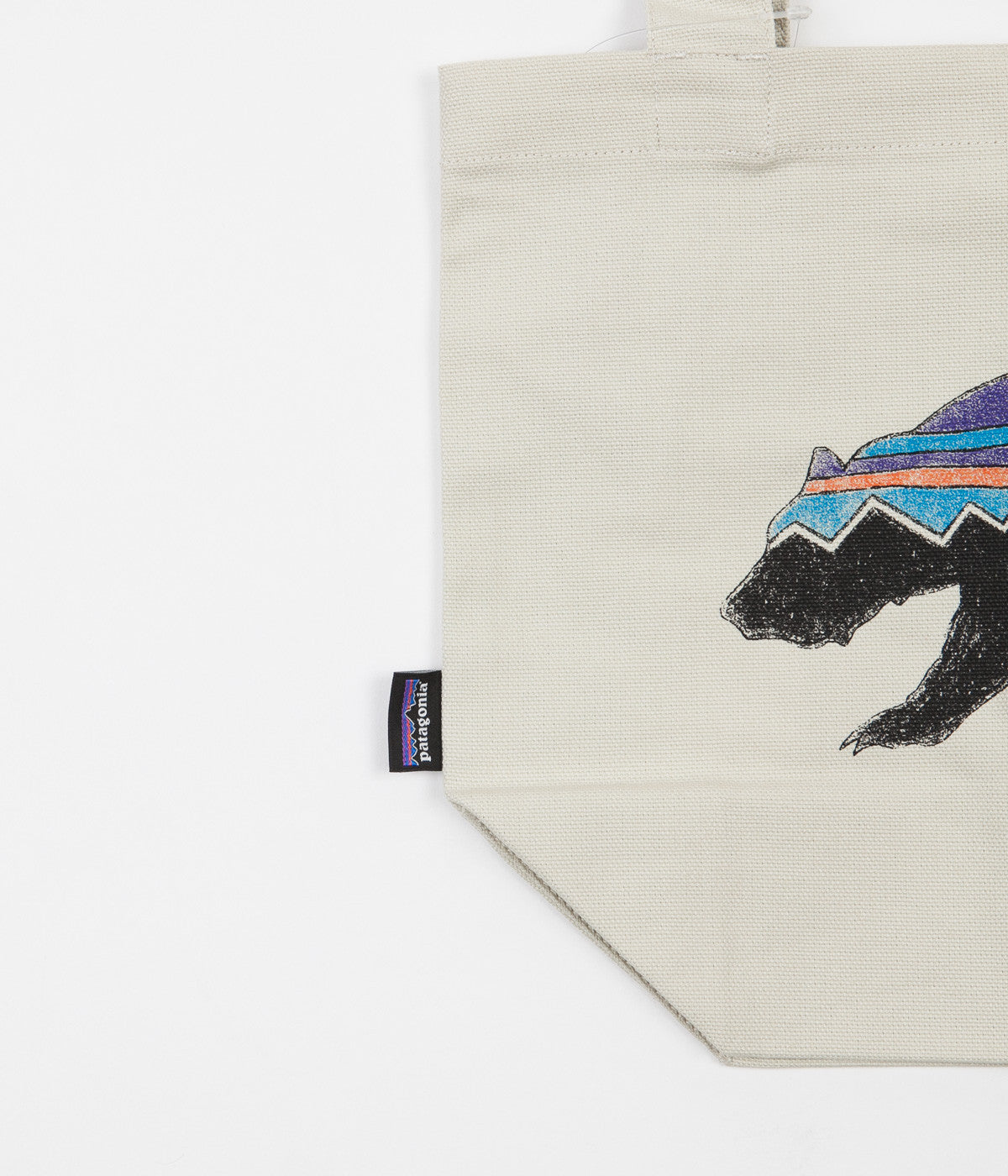 Patagonia Mini Tote Bag Fitz Roy Bear Bleached Stone