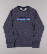 Patagonia Nightfall Fitz Roy Lightweight Crewneck Sweatshirt - Navy Blue