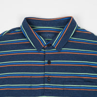 Patagonia Organic Cotton Lightweight Polo Shirt - Pacific Stripe: Stone Blue thumbnail