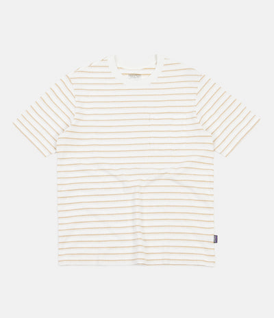 Patagonia Organic Cotton Midweight Pocket T-Shirt - Cordelette / Birch White