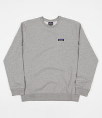 Patagonia P-6 Label Midweight Crewneck Sweatshirt - Feather Grey