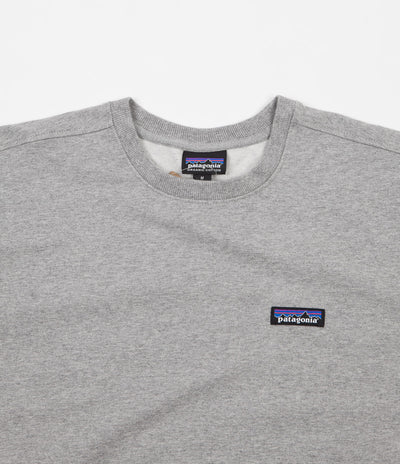 Patagonia P-6 Label Midweight Crewneck Sweatshirt - Feather Grey