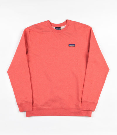 Patagonia P-6 Label Crewneck Sweatshirt - Spiced Coral