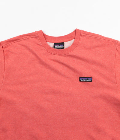 Patagonia P-6 Label Crewneck Sweatshirt - Spiced Coral