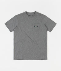Patagonia P-6 Label Pocket Responsibili-Tee T-Shirt - Gravel Heather