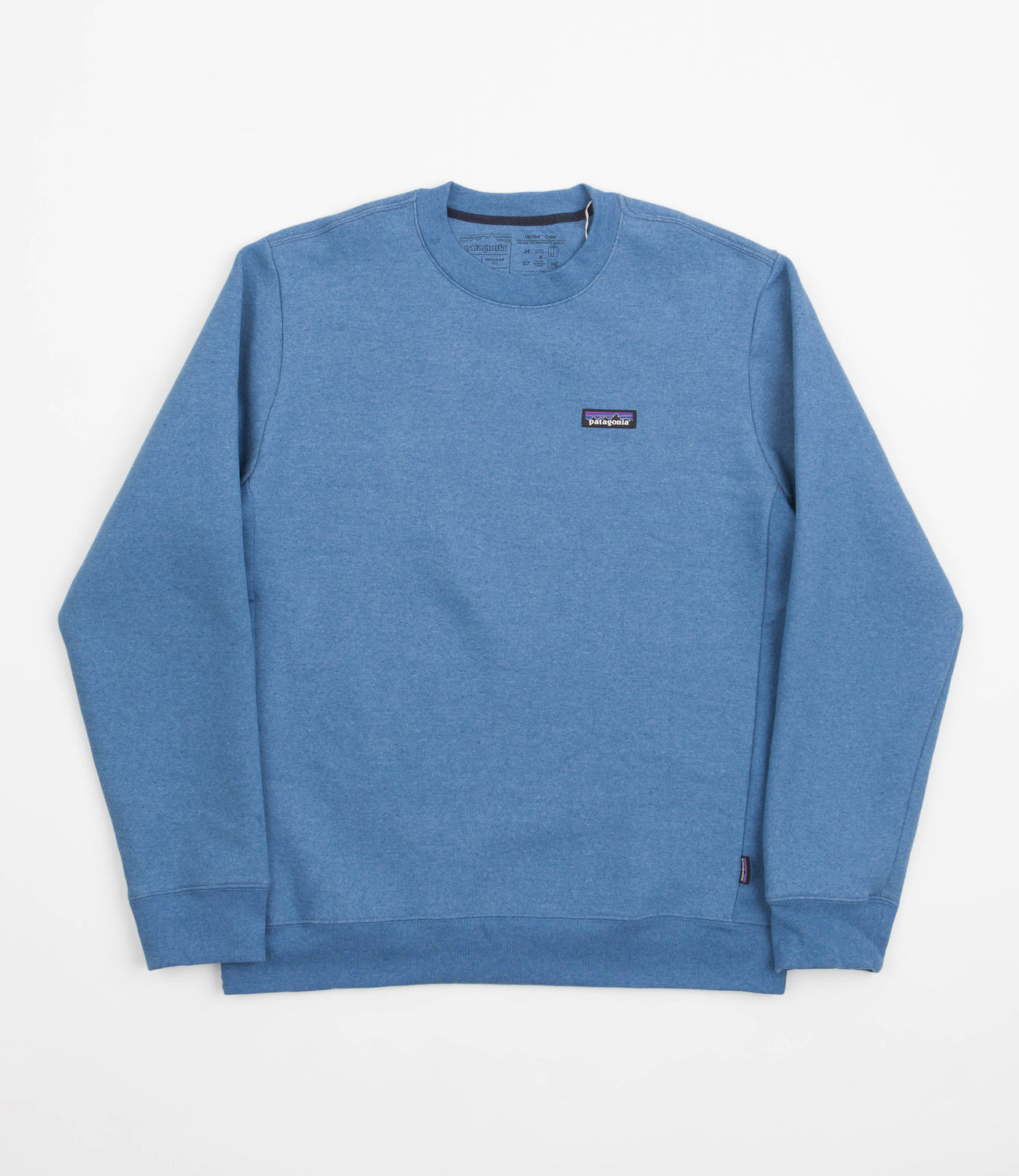 Patagonia P-6 Label Uprisal Crewneck Sweatshirt - Anacapa Blue | Flatspot