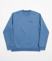 Patagonia P-6 Label Uprisal Crewneck Sweatshirt - Anacapa Blue