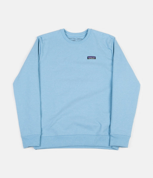 Patagonia P-6 Label Uprisal Crewneck Sweatshirt - Break Up Blue | Flatspot